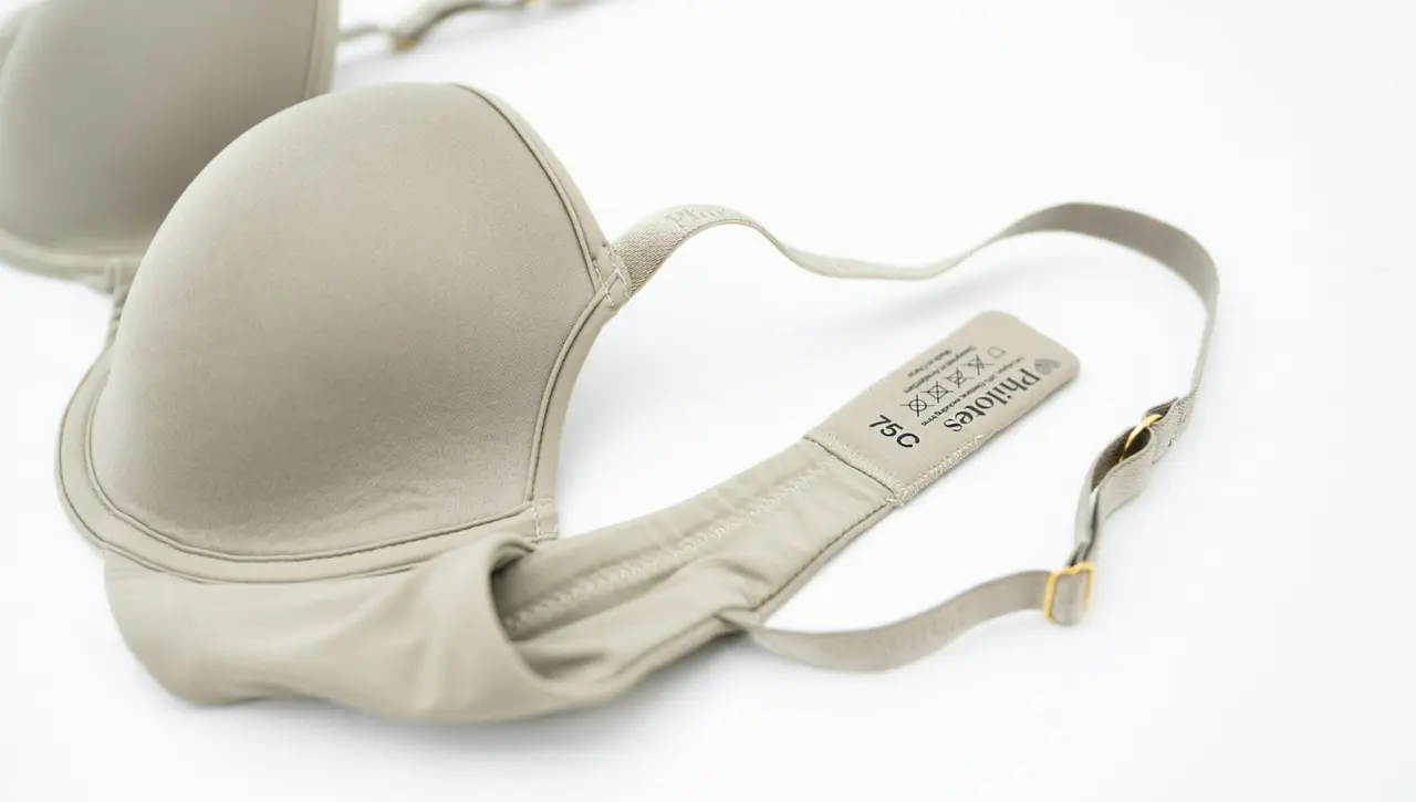Detail van een Philotes bh met labelmaat 75C, ter illustratie bij de blog over sister sizing